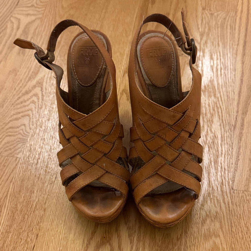 Frye Women's Leather Wedge Sandals
